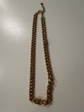 Gold Chain Link ‘CL’ Necklace